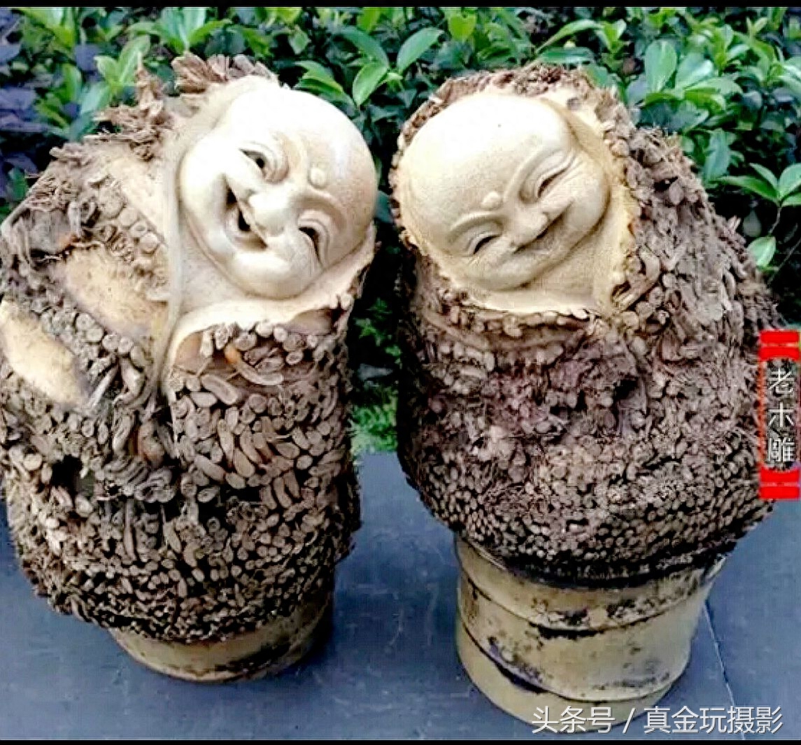 难得一见价值不菲的老竹雕请欣赏